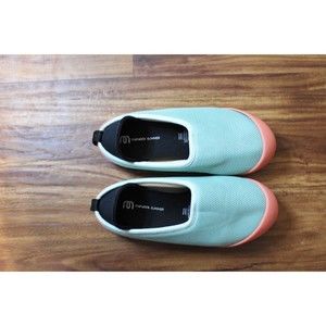 Mahabis Summer Slippers Slip On Loafers Aqua Blue and Coral Size 35 | US 4.5
